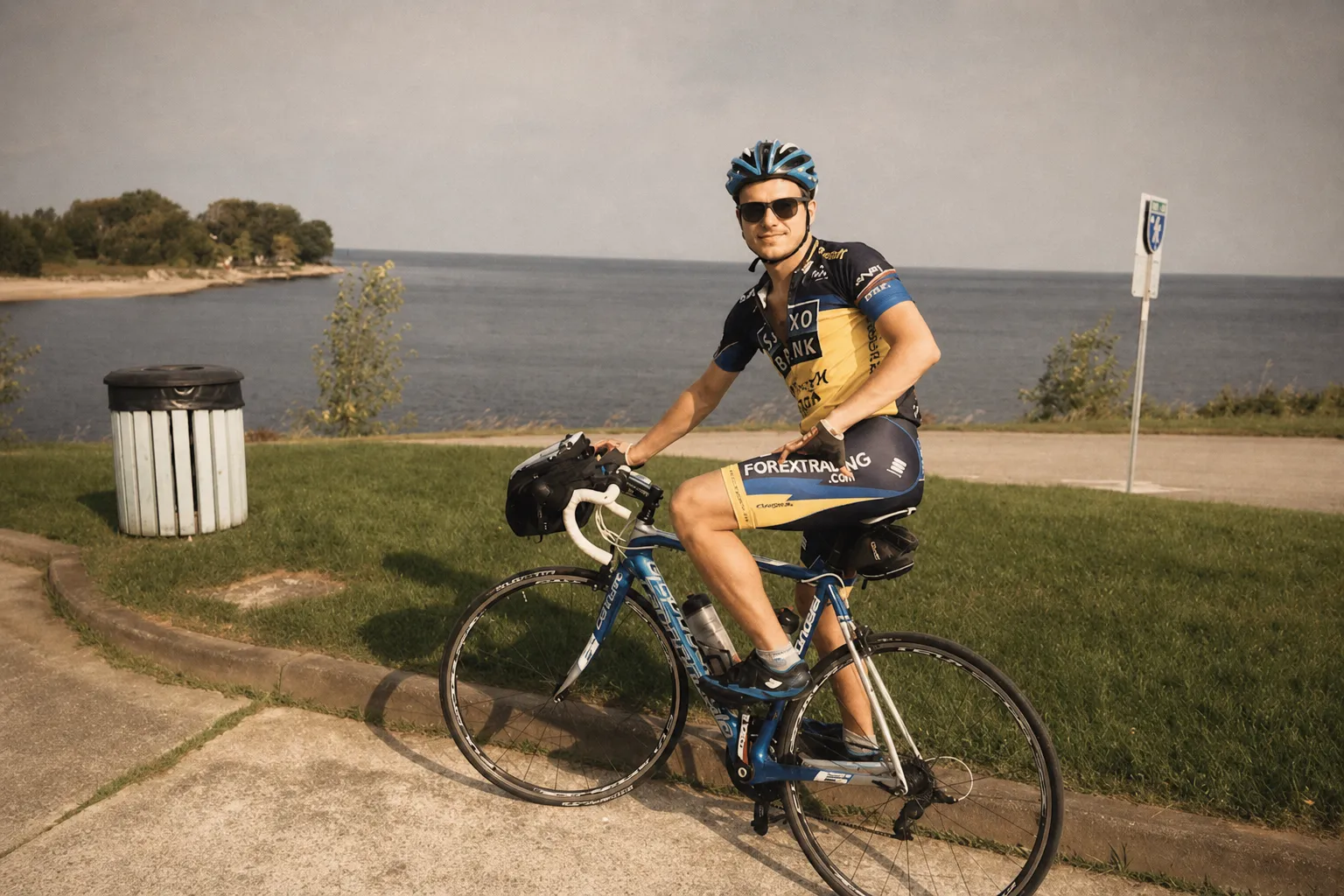 Cyclisme au bord du Saint-Laurent